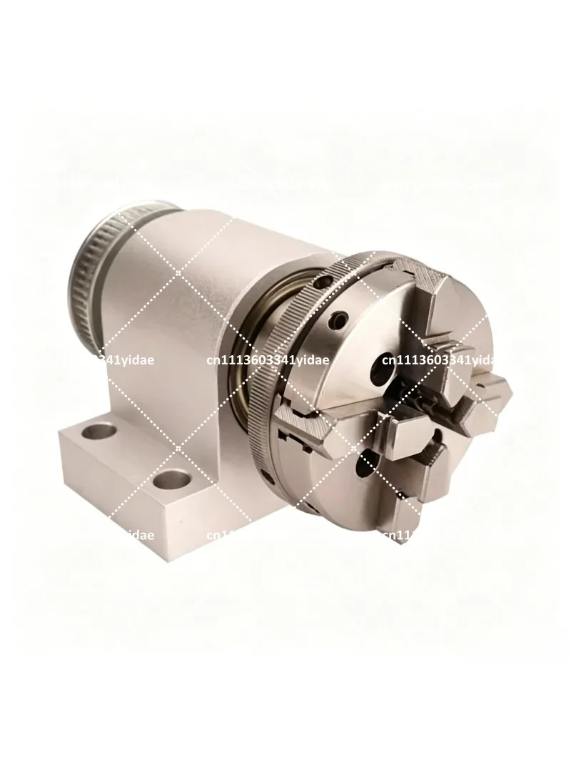 

Mini Wood Lathe Spindle Set 65mm Through Hole with 50mm 3 Jaw & 80mm 4 Jaw Chuck for Bead Making Precision Turning