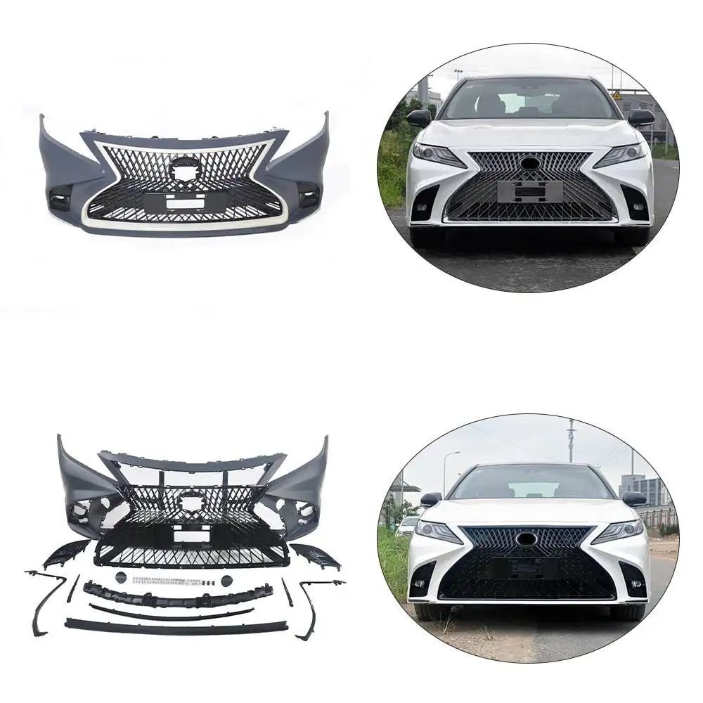 

High quality kit for TO YO TA CAMRY 2018-2020 upgrade to Lexus LS style front bumper ABS Material Body kit