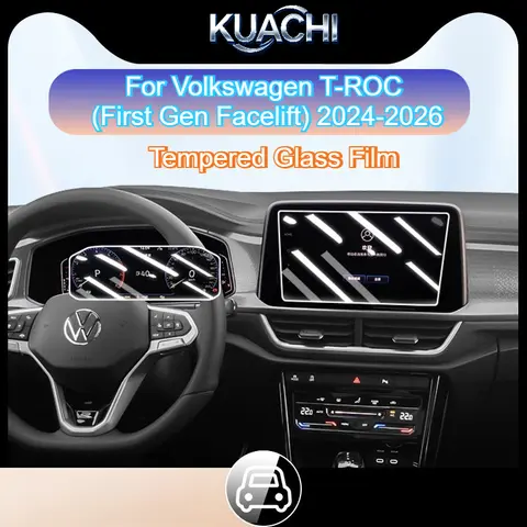 For VW Volkswagen T-ROC 2024-2026 First Gen Facelift Tempered Glass Film Protective Film  Anti-Scratch Cear HD car accessories