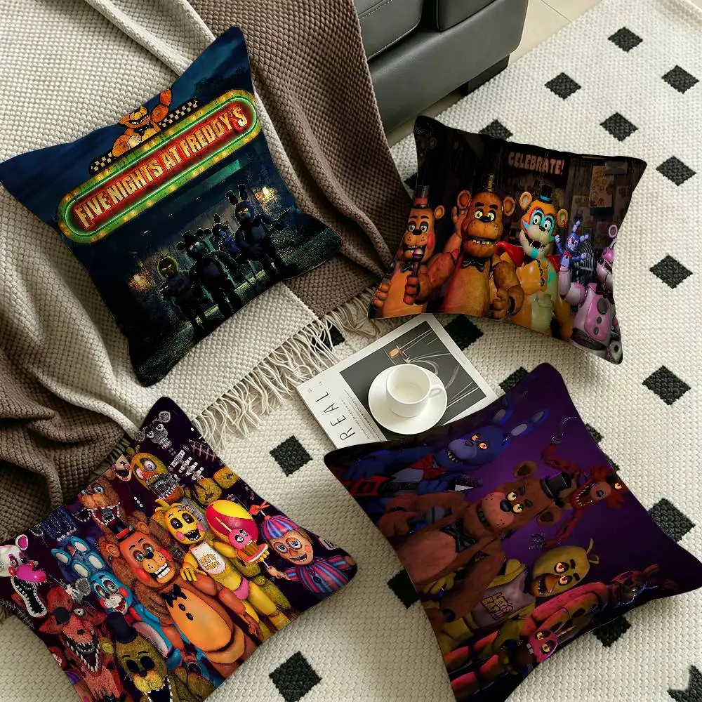 F-FNAF Five-nights-At-Freddys Pillow Gift Home Office Decoration Bedroom Sofa Car Cushion Cover case 45x45