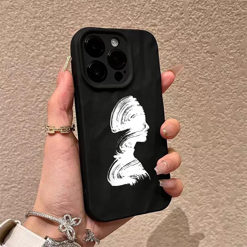 Gourde Simple Aesthetic Casing Artistic Couple Phone Case for Iphone 16 15 14 12 13 11 Pro Max IP 7 8 Plus Iphon X XS XR Xs Max