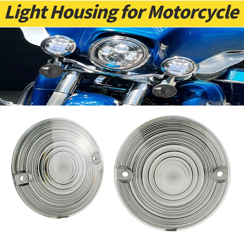 2 قطعة دراجة نارية بدوره Siganl غطاء خفيف المصباح لا لمبات ل هارلي دينا ل فات بوي ل ثمانية أرباع للتراث سبرينغر