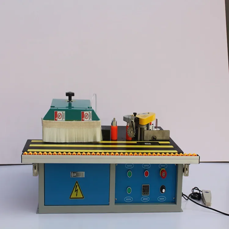 

Mini desktop semi-automatic edge banding machine