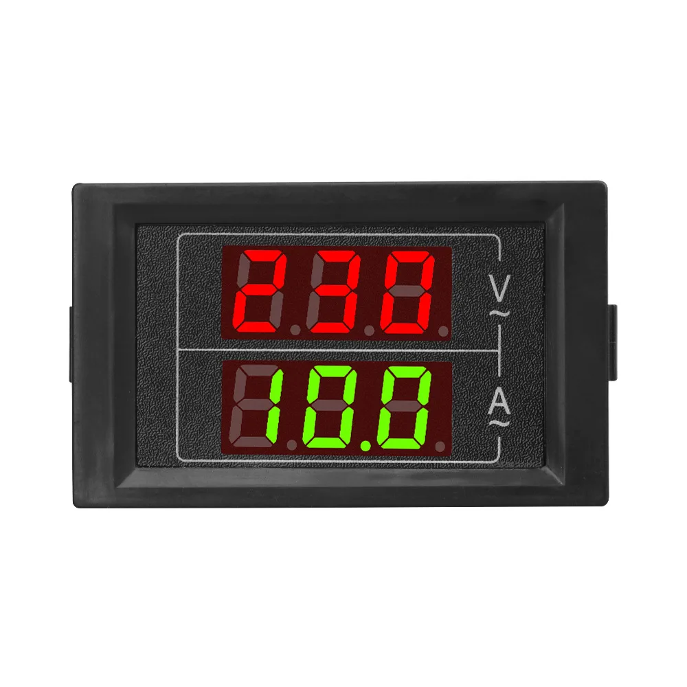 

D85-5035VA Digital Double Display Voltmeter Ammeter AC80-380VAC220-450V AC0.00-99.9A 1.00-199A Range Voltage and Current Meter