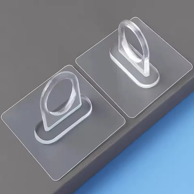 5/10/20PCS Circular Self-Adhesive Hook Disposable Clothes Pole Installation Dormitory Clothes Pole Hand Sanitizer Hanging