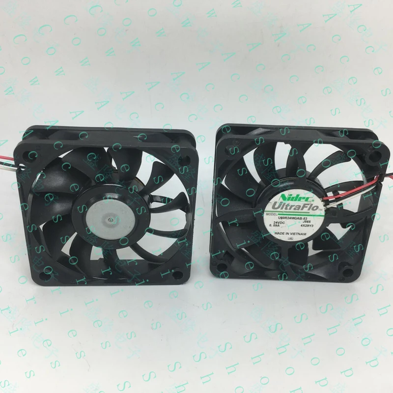 PP+ FOR NIDEC U60R24MGAB-53 DC24V 0.09A 60x60x15mm Dual Ball Bearing Quiet Cooling Fan