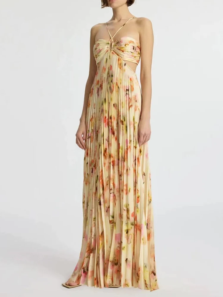 Beach Vaion Sle Estampado floral ter Dr Falda larga adelgazante con estampado floral extraordinario para mujer