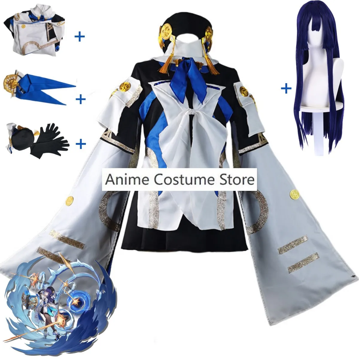 Anime Honkai: Star Rail Pelageya Sergeyevna Cosplay Costume Belobog Game Dress Uniform Wig Man Woman Carnival Halloween Suit