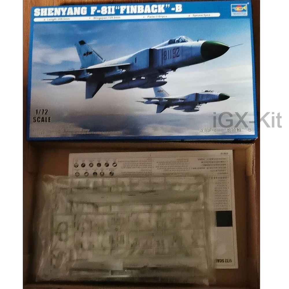 

Trumpeter 1:72 Scale Shenyang F8 F-8 II Finback B Fighter Model Kit
