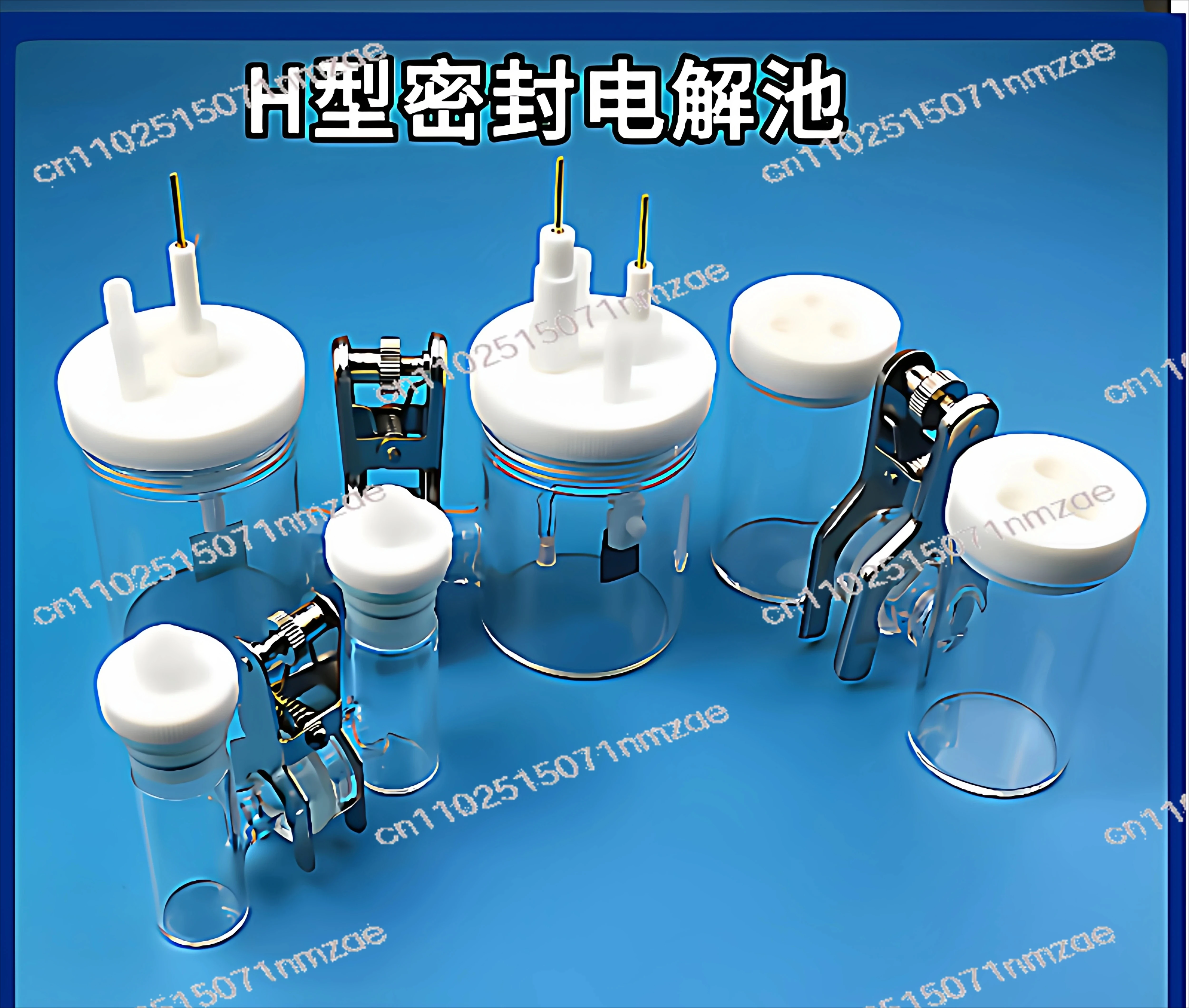 

H-type sealed electrolytic cell replaceable membrane electrolytic cell frosted mouth sealed electrolytic cell 50ml