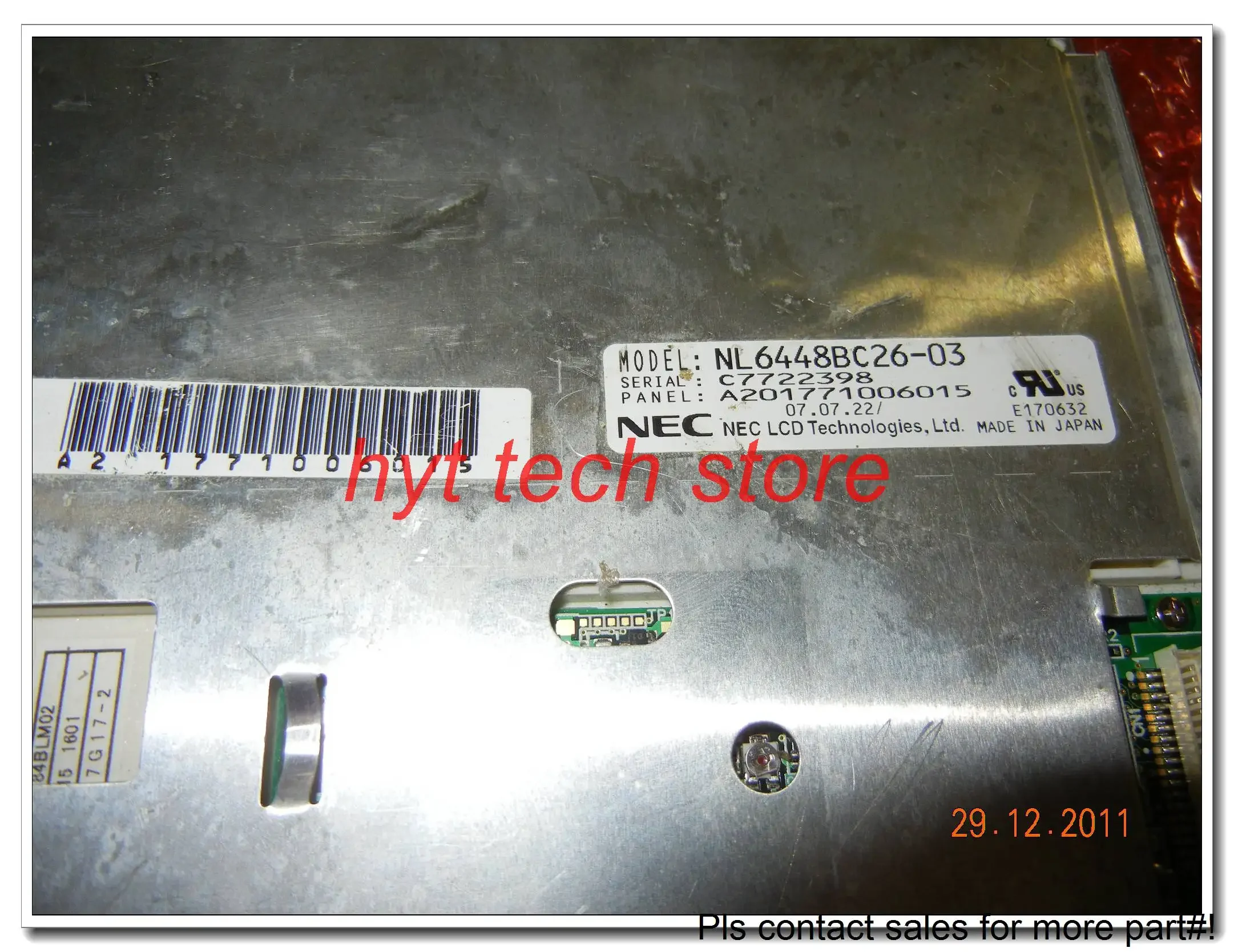 NL6448BC26-01 NL6448BC26-03 8,4 Zoll Industrie-LCD-Panel, 640 x 480, Original auf Lager