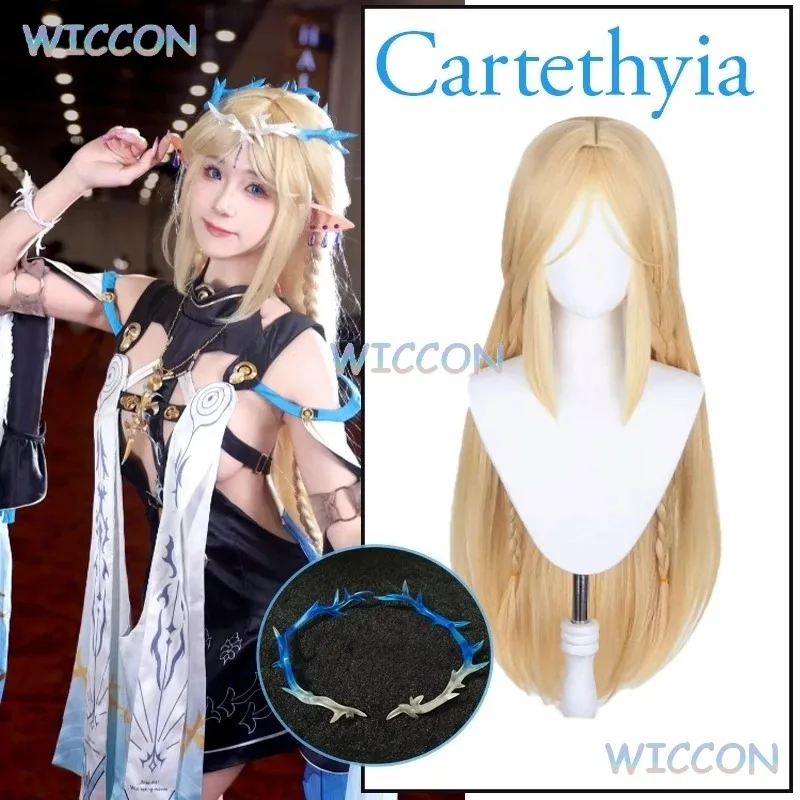 

Cartethyia Cosplay Halo Ears Game Wuthering Waves Cosplay Cartethyia Cosplay Wig Women Halloween Party Roleplay Prop