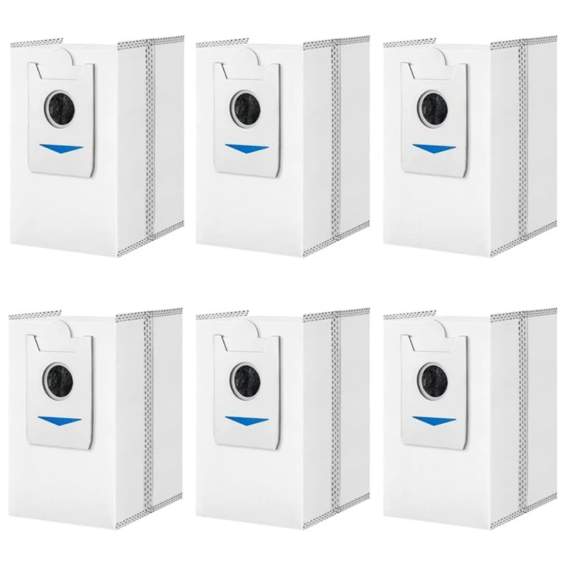 6 Stück Staubbeutel für ecovacs deebot x5 pro/x5 omni/x2 omni/x2/x2 pro/dex86 Roboter Staubsauger Reiniger Ersatzteile