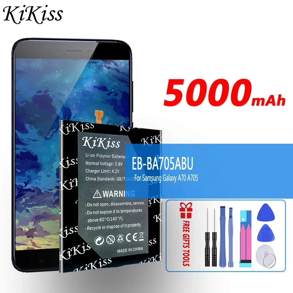 

Запасная аккумуляторная батарея KiKiss для SAMSUNG Galaxy A70 A705 EB-BA705ABU A705FN SM-A705