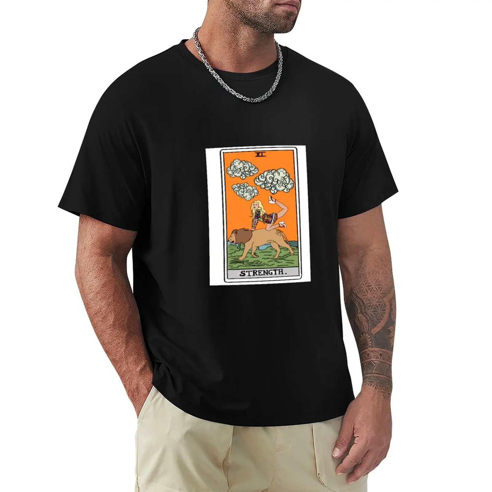 

Katya Zamolodchikova / Yekaterina Petrovna Zamolodchikova Tarot Card Strength T-Shirt Daily Wear Print T-Shirt