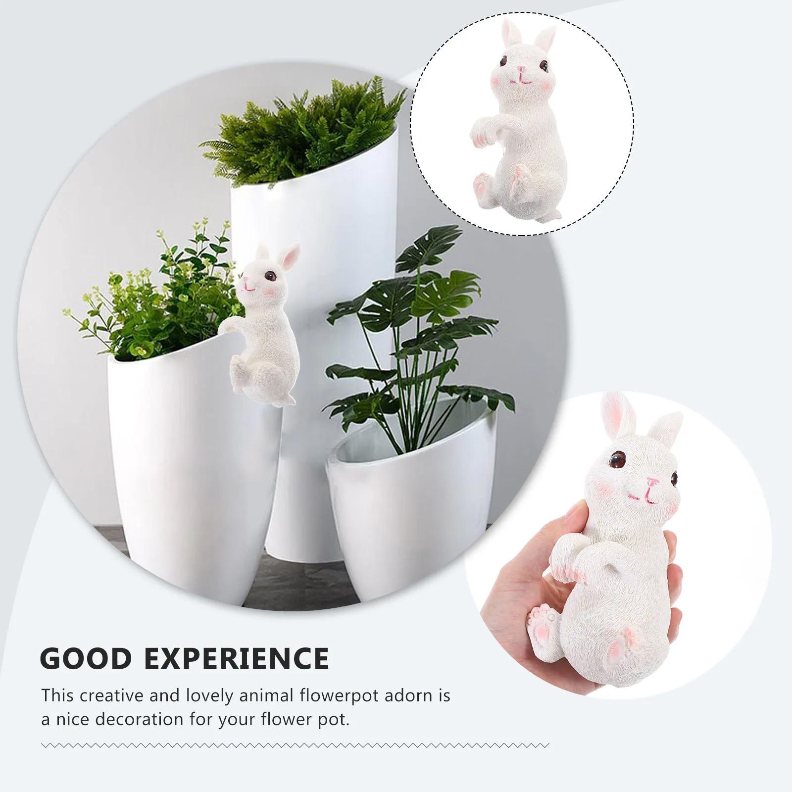 

Lifelike Resin Animal Flowerpot Hanging Decor Creative Potted Plant Decoration Succulent Pot Decor Flower Pot Pet