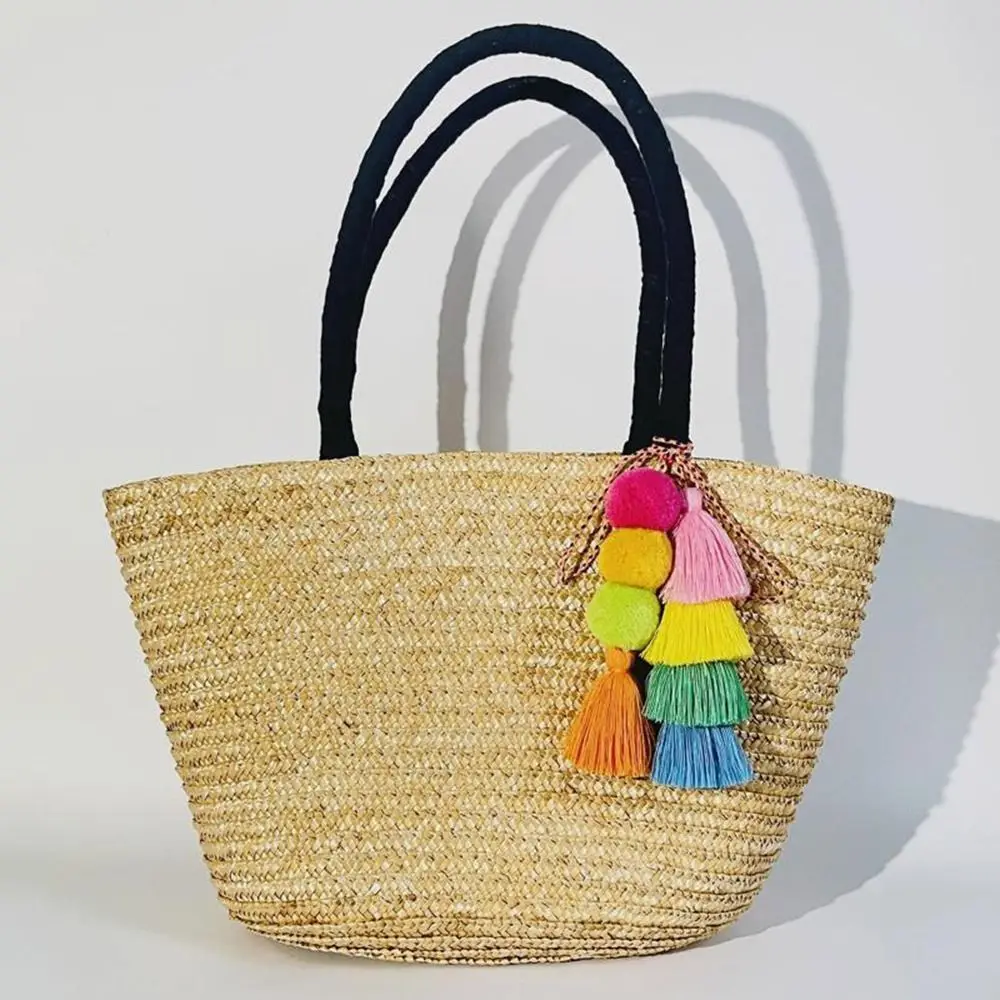 Colorful Charms for Bogg Bags Pom Pom Tassel Rubber Beach Bag Beach Bag Accessories Charms DIY Handbag for Bogg Bag