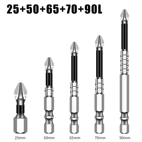 K5 Non-slip High Hardness Bit S2 Strong Magnetic 5A Black Non-slip Cross Head Electric Drill Electric Screwdriver Bit - Image 22