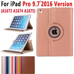 360 Degree Rotating Leather Smart Sleep Awake Cover Case for Apple iPad Pro 9.7 2016 A1673 A1674 A1675 Coque Capa Funda