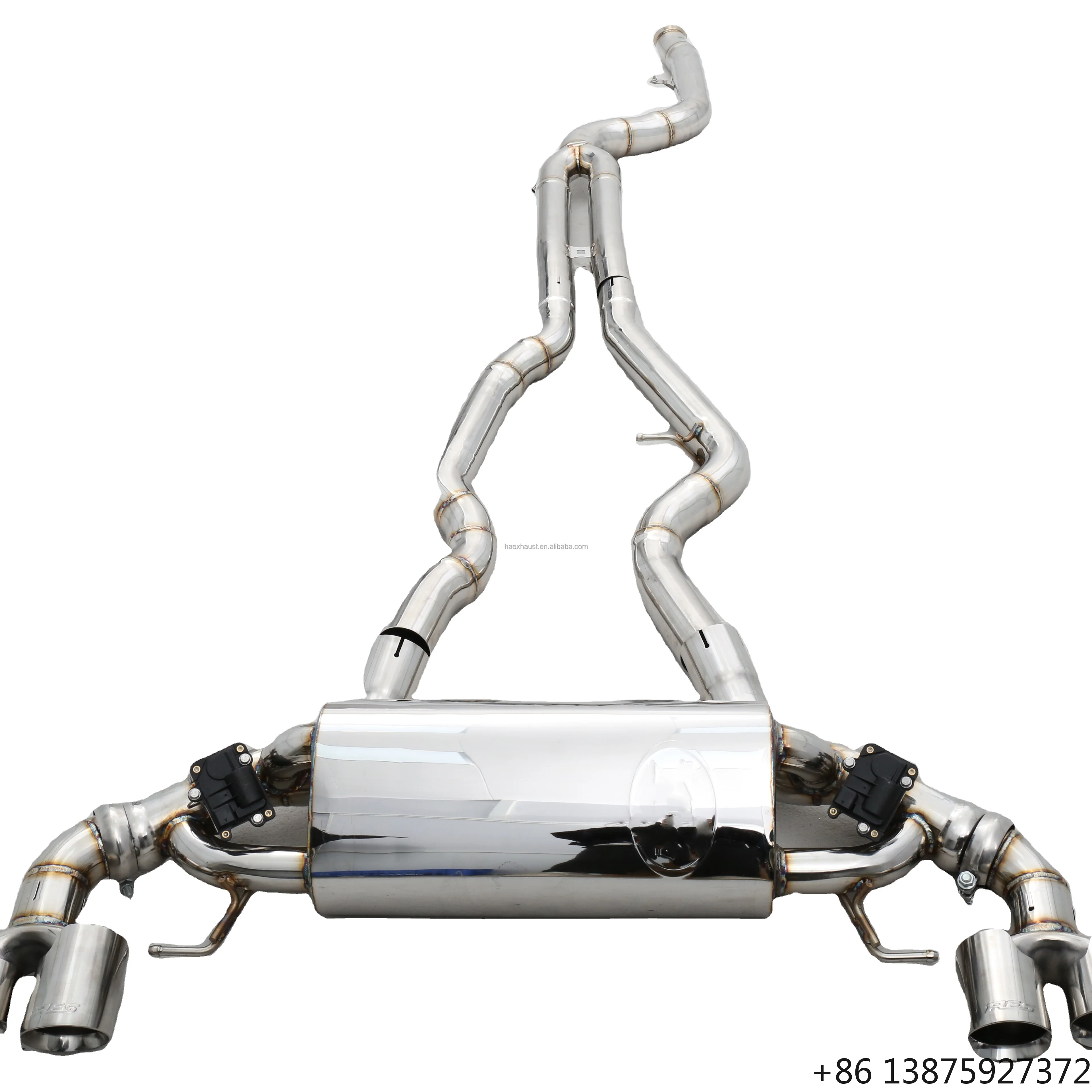 

Factory Customizable 304 Stainless Steel/Titanium Valved Catback Exhaust System Compatible with M235i/M240i G42 3.0T B58
