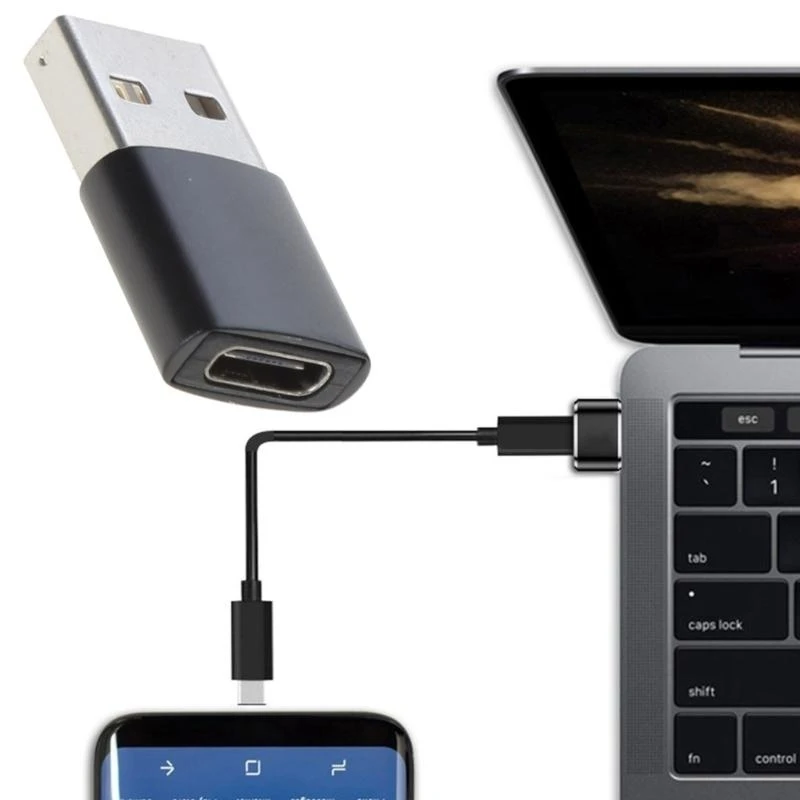 컨버터 USB 유형 A 남성에서 USB 유형 C 여성 데이터 전송 충전 어댑터 최고의 판매