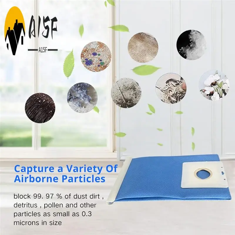 

A15F-Dust Bag For DJ69-00420B Vacuum Cleaner Parts Large Capacity Replacement Blue Reusable Dust Bag Sewing Bag