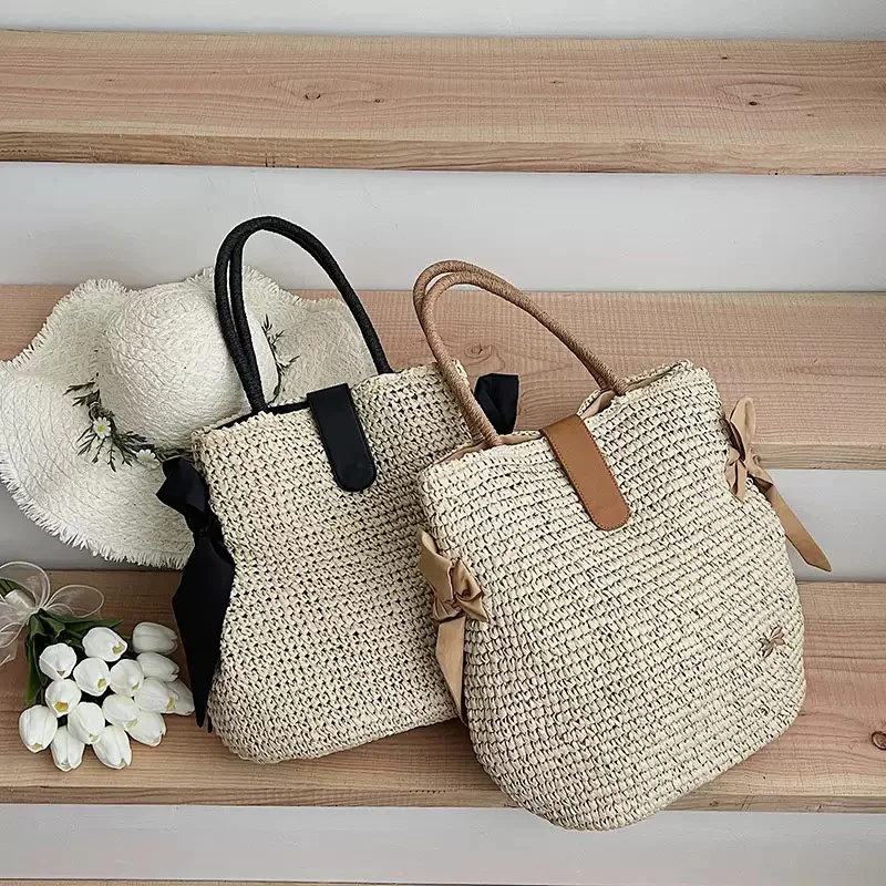 claregqi-bolso-tote-de-rafia-tejido-a-mano-para-mujer-con-decoracion-de-lazo-de-seda-bolso-de-hombro-de-paja-de-gran-capacidad-para-verano-playa-vacaciones-compras