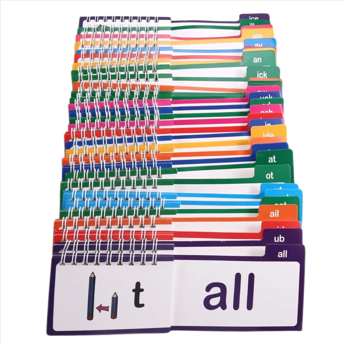 N14R Top 30 Read and Rhyme Flip Books,Word Family Flip Books, Letter Sounds Flash Cards, Vocabulary , Word Families