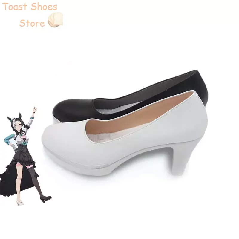 Mejiro Ramonu Cosplay Schoenen Spel Mooie Derby Pu Schoenen Halloween Carnaval Laarzen Cosplay Rekwisieten Kostuum Prop