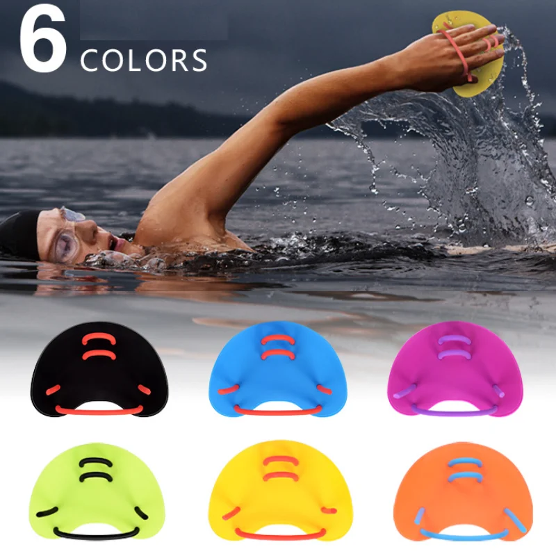 Silicone Swimming Paddles Girdles Safe Water Sports Hand Web Flippers Diving Gloves Swim Pool Paddles swimming hand finger fin