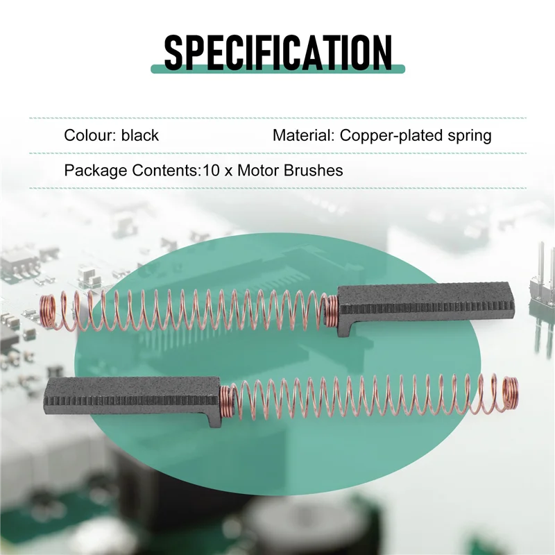 AC52-10szt. Szczotki węglowe do silnika Części zamienne Szczotka silnika do mikserów Kitchenaid W10380496 W10260958 4162648