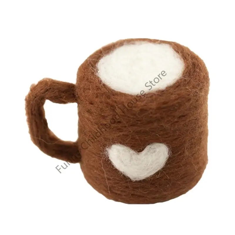 Accesorios fieltro D0LA recién nacidos artesanías livianas para estudios o zapatillas caseras Café café Patrón
