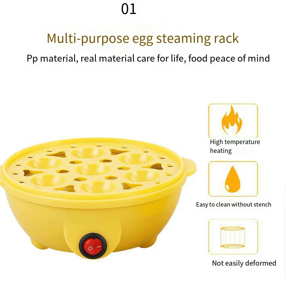 Electric Breakfast Breakfast Convenient Breakfast Egg Electric Egg Steamer Burning And Electric Egg Cooker White