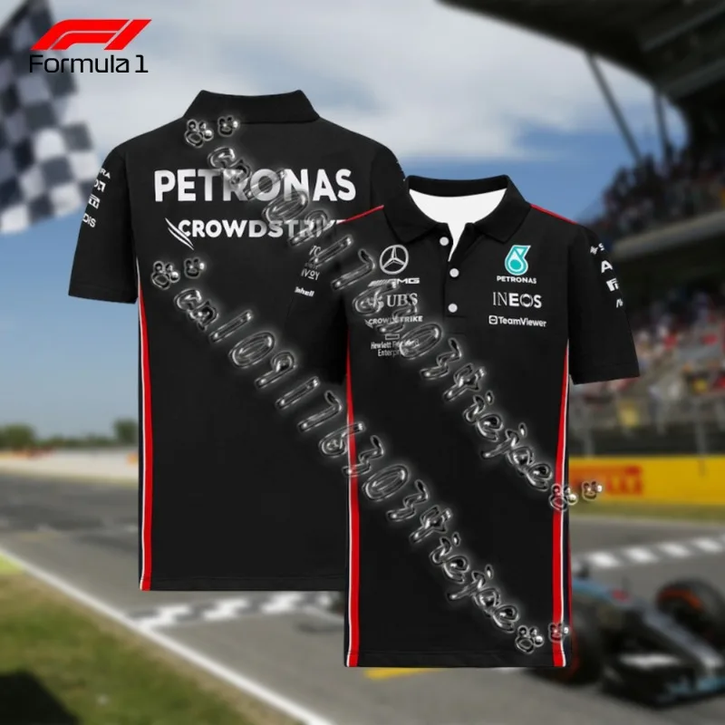 

Летняя униформа гоночной команды F1, памятная футболка, удобная повседневная тренировочная одежда для гоночных треков для любителей гонок