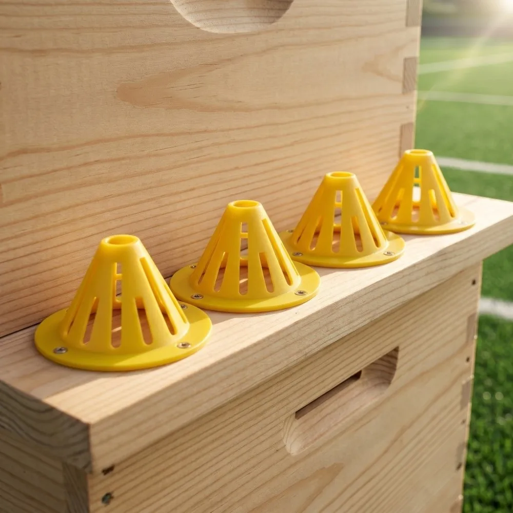 20Pcs Plastic Beehive Escape Equipment Cone Shape Cone Shape Bee Nest Door Beehive Entrance Exit Cone Honey Harvesting