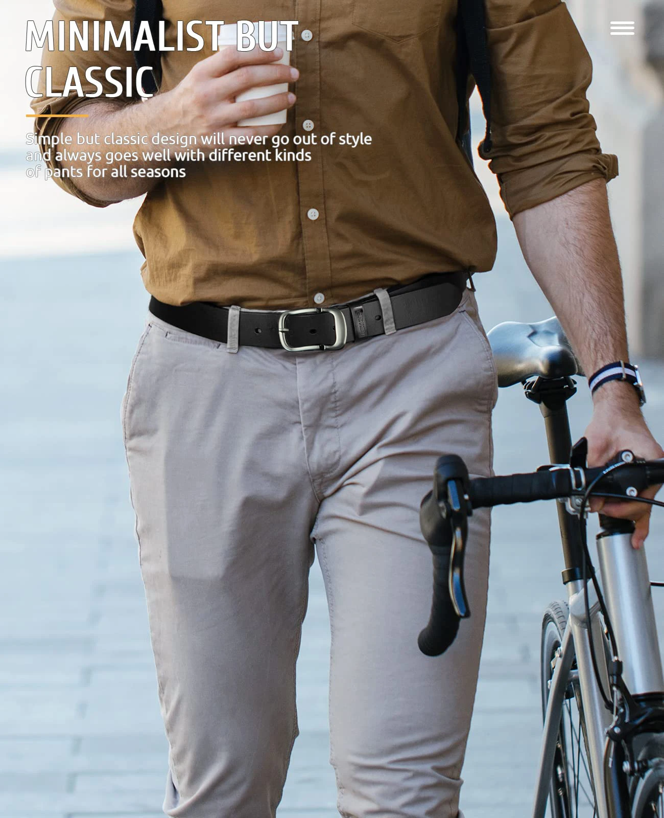 جديد الرجال حزام رسمي بلون إبرة مشبك حزام الجينز حزام أنيق، جلد ناعم مصمم اليدوية ملابس يومية وعملية #2