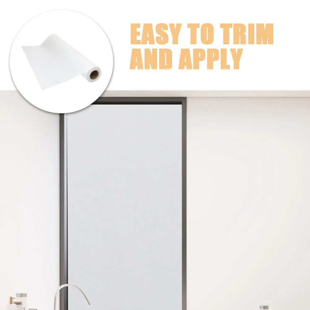 1 لفة نافذة ثابتة فيلم الخصوصية متجمد الرملي لا الغراء حجب الحرارة Peelable قابلة لإعادة الاستخدام فيلم لنافذة زجاجية داخلي