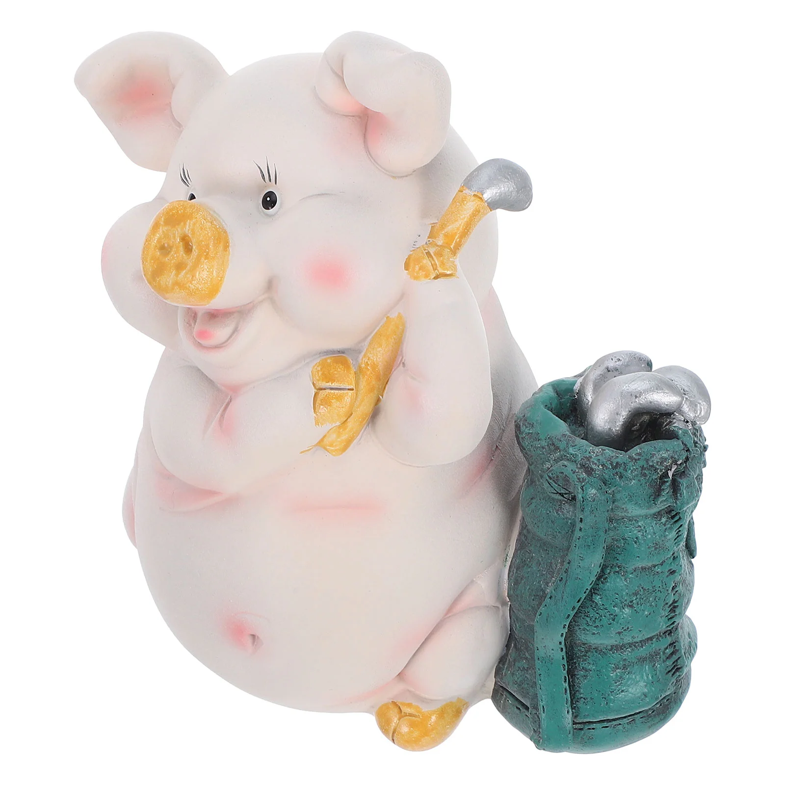 

Pig Piggy Bank Funny Coin Banks Birthday Toy Animal Money Jar Pots Shatterproof Resin Saving