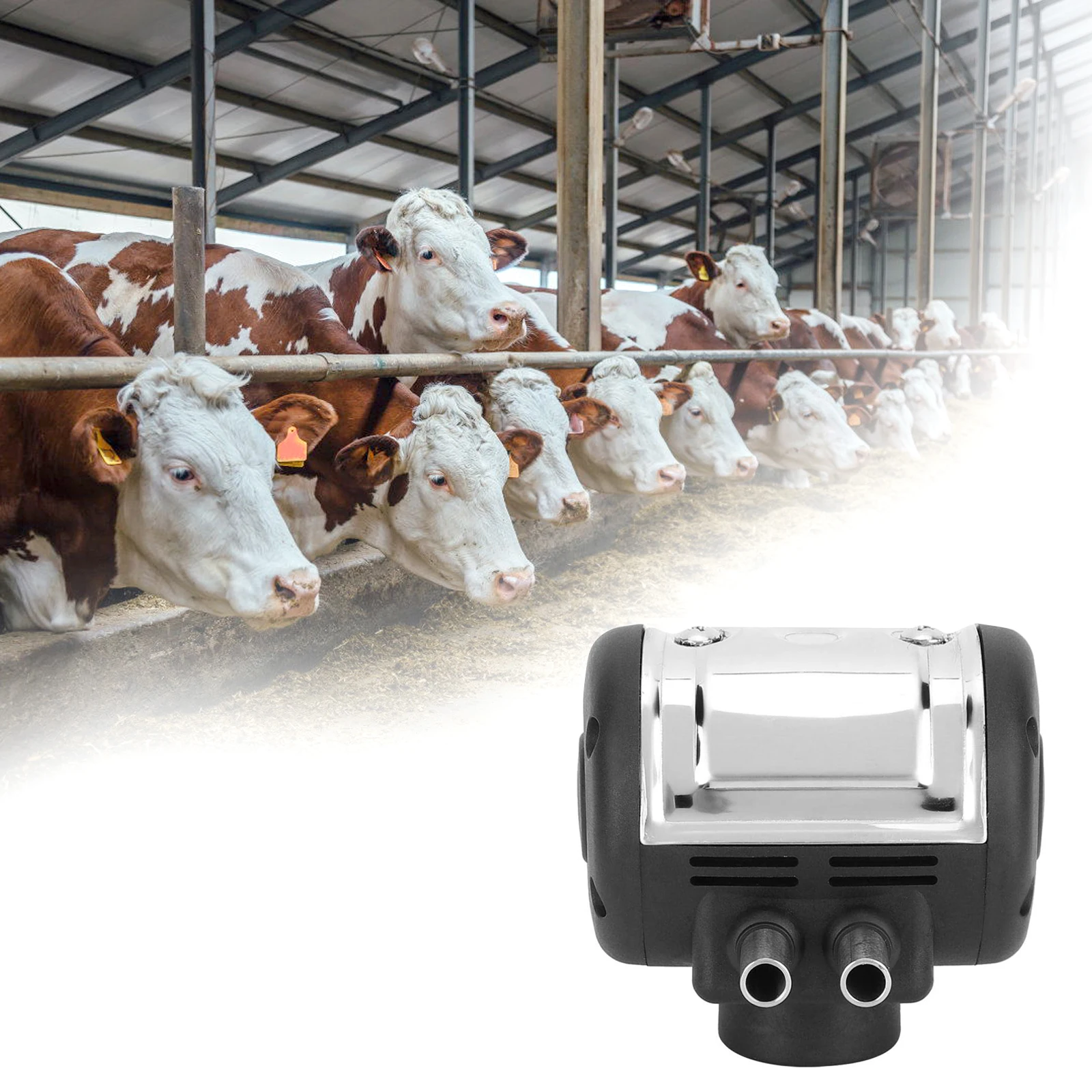 L80 Vacuum Milking Pulsator Machine Multi Purpose Adjustable Milker Accessories for Cow Sheep Milking Machine with 2 Outlets