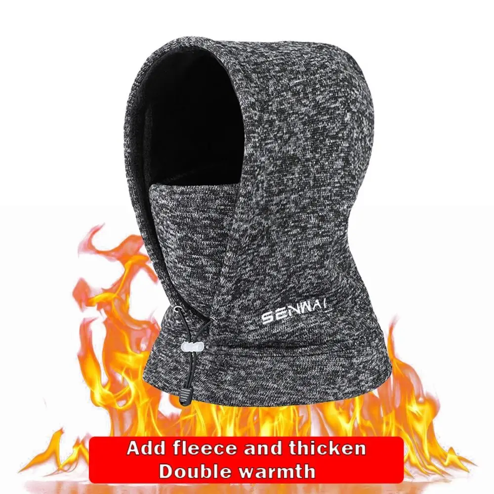 Face Scarf One-Piece Fleece Balaclava Fleecing Thickened Warm Hats Ski Mask Hiking Outdoor Snow