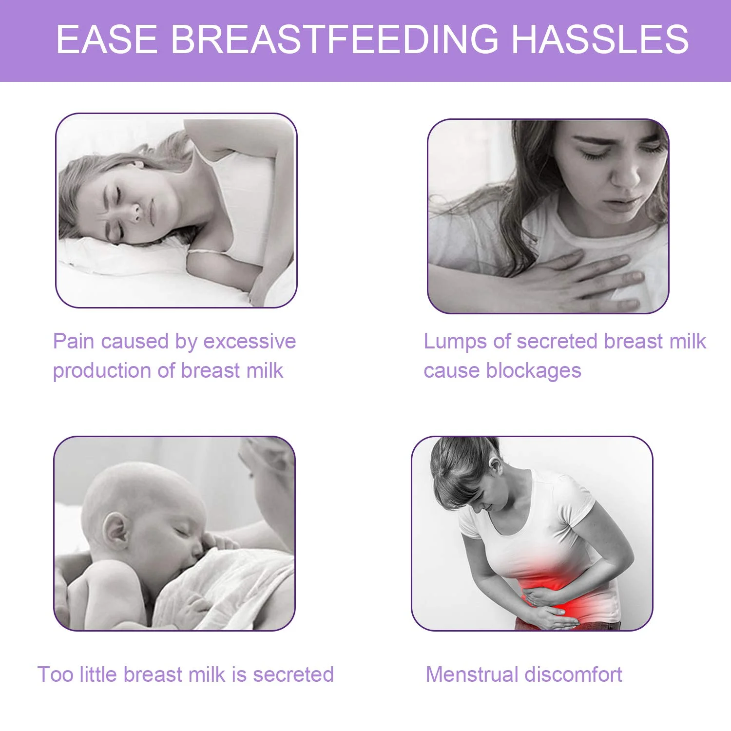 Breast  Pads, Hot Cold Breastfeeding Gel Pads, Breastfeeding  and Postpartum Recovery, Nursing Breast Pads Pain Relief for Masti