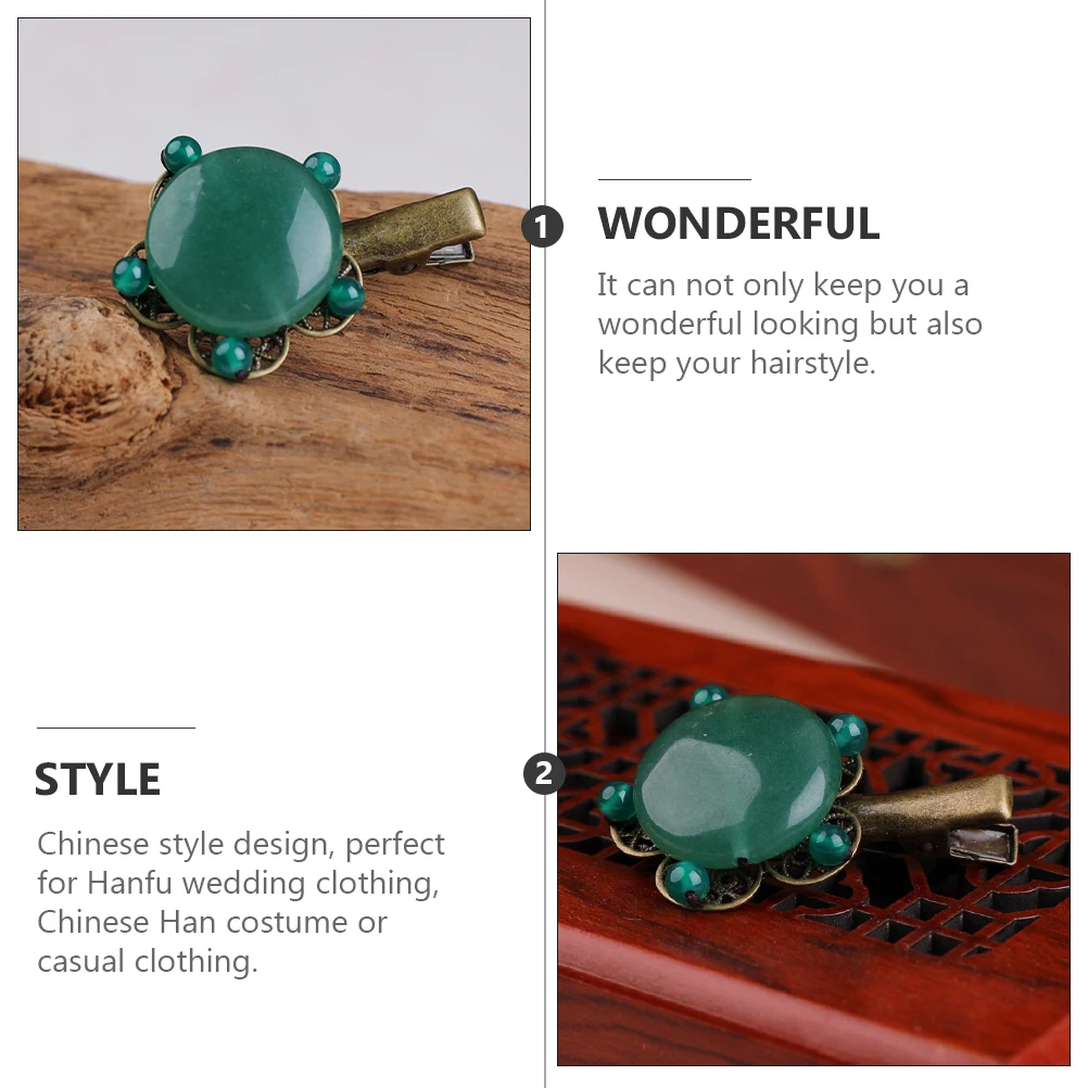 

Hairpin Bang Clamp Hanfu Headdress Vintage Clip Clips Chinese Style Wedding Supplies Side Small