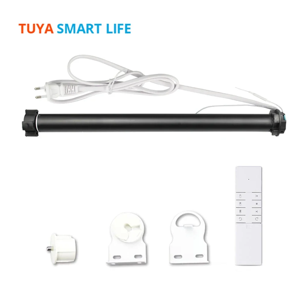 Tuya WiFi Smart Curtain Motor for 36 37mm Tube Alexa Google Home Control for Roller Blind Motorized Shutter Engine