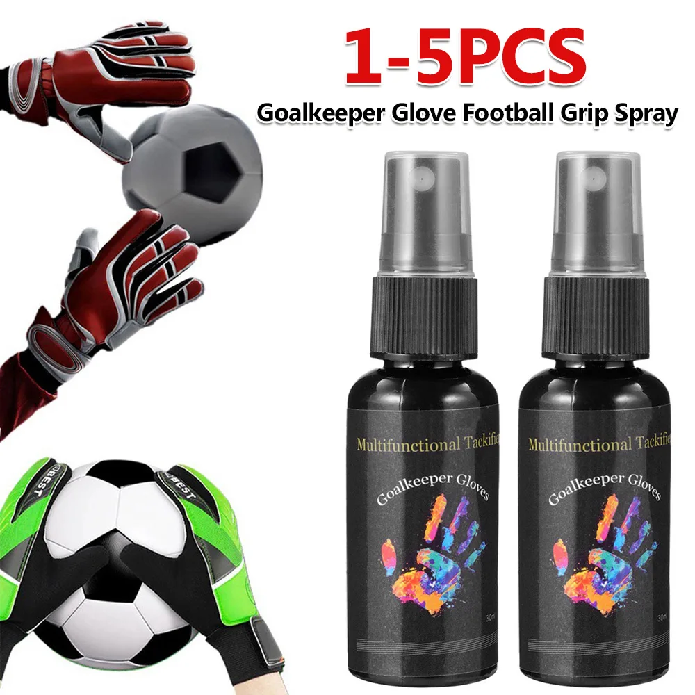 1-5Pc 30ml Goalkeeper Glove Football Grip Spray Sticky Goalkeeper Glove Grip Spray for Goalkeeper Gloves Soccer Football Gloves