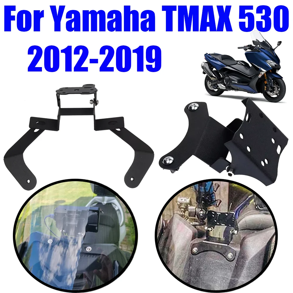 Motorcycle Mobile Phone Holder Stand GPS Navigation Plate Bracket For Yamaha T-MAX TMAX 530 TMAX530 2012 - 2016 2015 Accessories