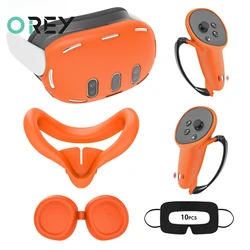 Protective Cases for Meta Quest 3 VR 5-piece Protective Case for Quest 3 Game Controller Silicone Host Anti Drop Vr VR Accessory