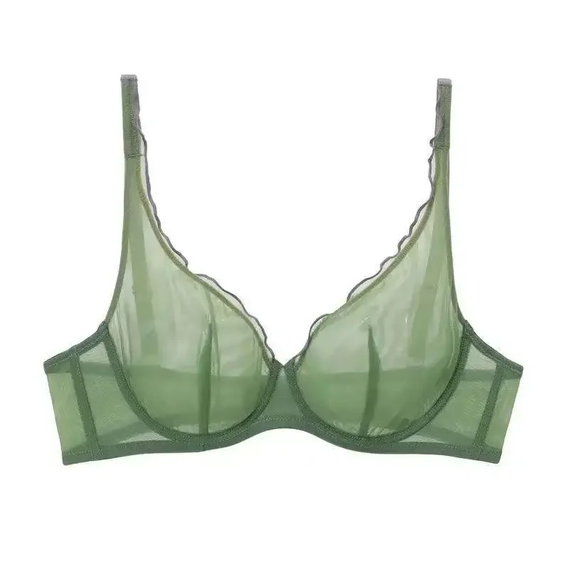 Ultra Thin Minimizer Bra Full Coverage for Large Bust, Seamless Wireless Lift Support Anti Sagging Set BANERDANNI Cup Size 32-40