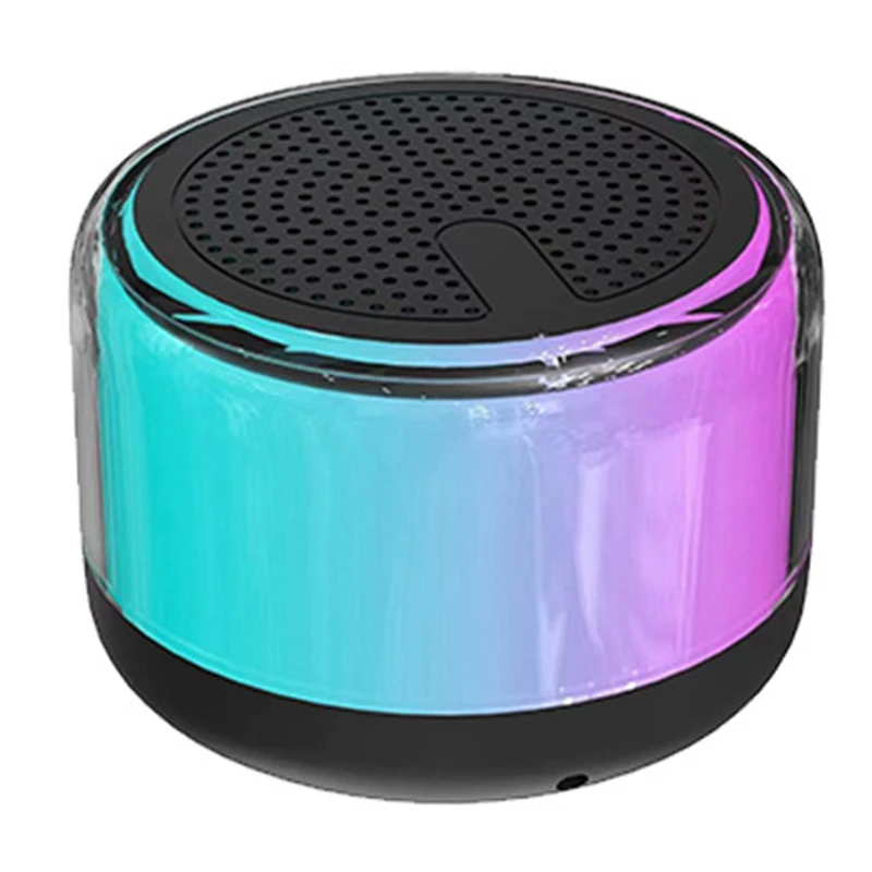 Altoparlante Bluetooth Mini altoparlante Bluetooth portatile a luce colorata Supporto per trasmissione vocale Altoparlante con effetto sonoro surround