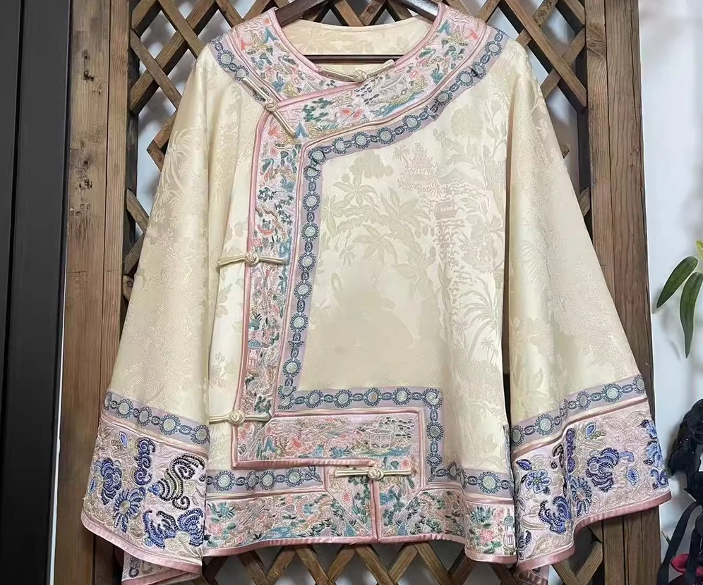 

Girl Yu Yue Chuanqi Original New Bogu Embroidered Slanted Collar Buckle Wife's Dress Top Women's New Chinese Style