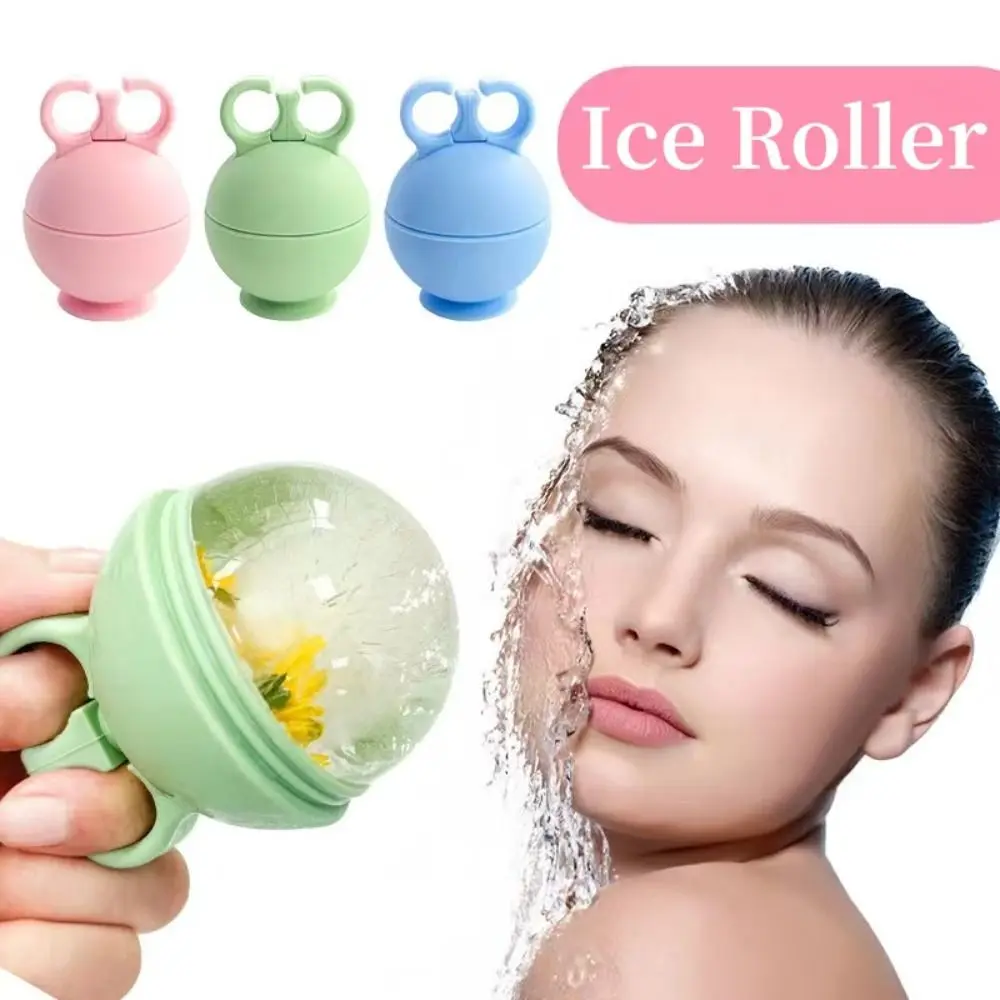 Silicone Ice Roller Cold Alleviate Puffiness Silicone Ice Cube Mold Face Contour Globes Multi-functional Ice Massage Roller